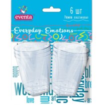 Рюмочки пластиковые EVENTA PS прозрачные 6 шт