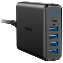 Мережевий зарядний пристрій Anker PowerPort Speed PD 5 60W 1xPD & 4xPIQ V3 Black