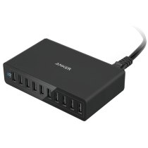 Мережевий зарядний пристрій Anker PowerPort 10 60W 10-port V3 Black