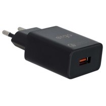 Мережева зарядка ERGO EWC-130QC 1xUSB Wall Charger QC3.0 18W  Black