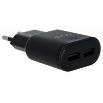 Мережева зарядка ERGO EWC-224 2xUSB Wall Charger Black