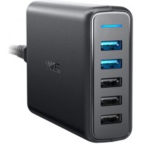 Мережевий зарядний пристрій Anker PowerPort 5 With Dual QC 3.0 & Power IQ V3 Black