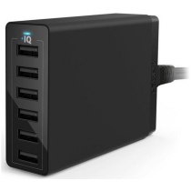 Мережевий зарядний пристрій Anker PowerPort 6 60W 6-port V3 Black