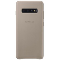 Чохол для смартф. SAMSUNG S10+/EF-VG975LJEGRU - Leather Cover (Сірий)