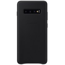 Чохол для смартф. SAMSUNG S10+/EF-VG975LBEGRU - Leather Cover (Чорний)