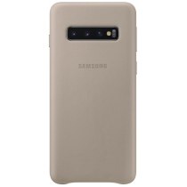 Чохол для смартф. SAMSUNG S10/EF-VG973LJEGRU - Leather Cover (Сірий)