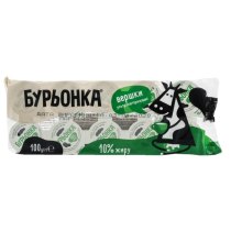 Вершки ультрапастеризовані "Буренка", 100 г 10 % жирність 10г х 10