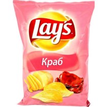 Чіпси Lay's зі смаком краба, 133 гр