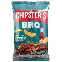 Чіпси Flint Chipster's стейк з соусом, 70 гр