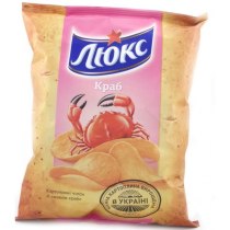 Чипсы Люкс краб, 71 гр