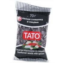 Семечки подсолнечника Тато жареные несоленые, со специями, 70г