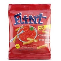 Сухарики Flint з червоною ікрою, 70г