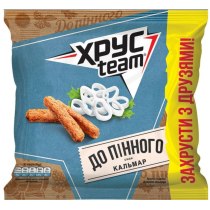 Сухарики ХРУСteam со вкусом кальмара, 70г