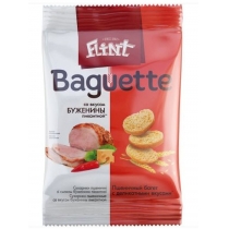Сухарики Flint Baguette смак буженини пікантної, 60г