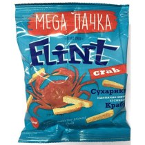 Сухарики Flint со вкусом краба, 110г