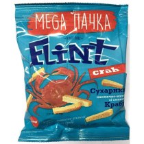 Сухарики Flint зі смаком краба, 110г