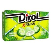 Резинка жевательная Dirol X-Fresh свежесть яблока, 18г