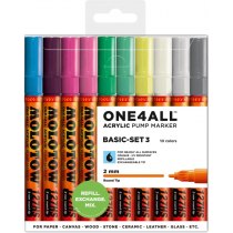 Набор  маркеров акриловых ONE4ALL™ 127HS Basic-Set 3, 2 мм, 10 шт.