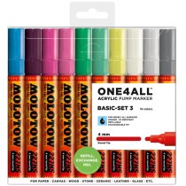 Набор  маркеров акриловых ONE4ALL™ 227HS Basic-Set 3, 4 мм, 10 шт.