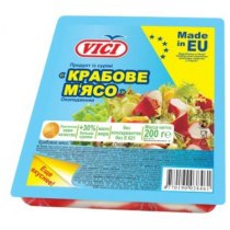 Крабове м'ясо VICI охолоджене, 200 гр