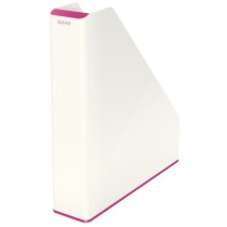 Лоток вертикальный Leitz WOW Duo Colour, розовый металлик, арт.5362-10-23
