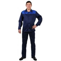 Костюм робочий «Стандарт+» куртка+штани, р. XXL (60-62), зріст 182-188 см, cиній