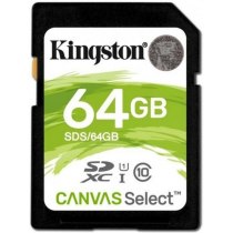 Карта памяти SDXC 64Gb Kingston, кл.10
