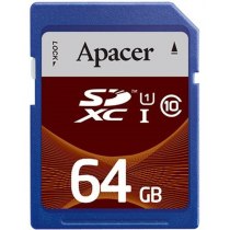 Карта памяти SDXC 64Gb Apacer, кл.10