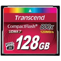 Карта пам'яті compact Flash 128Gb Transcend