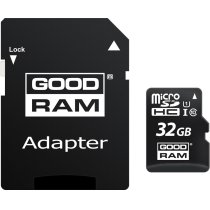 Карта памяти microSDHC 32Gb Goodram, кл.10 + SD адаптер