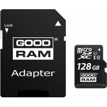 Карта пам'яті microSDXC 128Gb Goodram, кл.10 + SD адаптер
