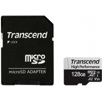 Карта пам'яті microSDHC 128Gb Transcend, кл. + SD адаптер