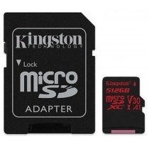 Карта пам'яті microSDHC 512Gb Kingston, кл. + SD адаптер