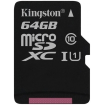 Карта пам'яті microSDXC 64Gb Kingston, кл.10