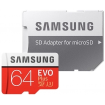 Карта пам'яті microSDXC 64Gb Samsung, кл.10 + SD адаптер