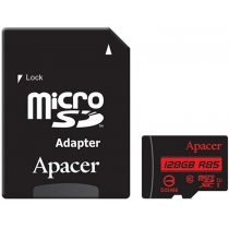 Карта пам'яті microSDXC 128Gb Apacer, кл.10 + SD адаптер