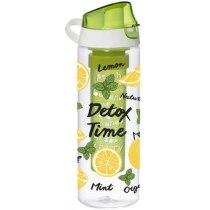 Бутылка д/воды пл. HEREVIN Lemon-Detox Time 0.75 л д/спорта с инфузером