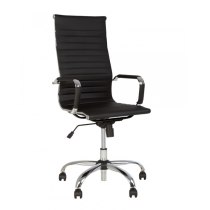 Крісло SLIM, ECO-30, штучна шкіра, чорне