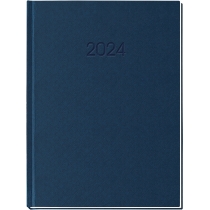 Щоденник датований 2024, КЛІТИНКА, синій, А5