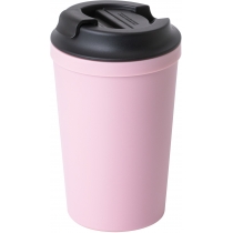 Термокружка пластикова з присоскою Optima TO GO 340 мл, рожева