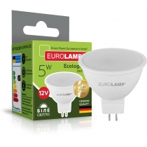 Лампа ЕКО EUROLAMP LED серія  MR16 5W GU5.3 4000K 12V (50)