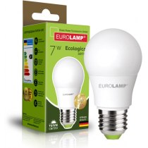 Лампа ЕКО EUROLAMP LED серія  А50 7W E27 3000K