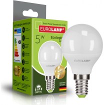 Лампа ЕКО EUROLAMP LED серія  G45 5W E14 4000K