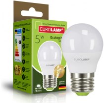 Лампа ЕКО EUROLAMP LED серія  G45 5W E27 3000K