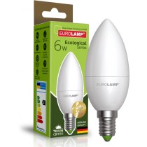 Лампа ЕКО EUROLAMP LED серія  CL 6W E14 3000K