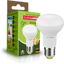 Лампа ЕКО EUROLAMP LED серія  R63 9W E27 3000K