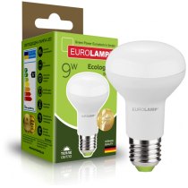 Лампа ЕКО EUROLAMP LED серія  R63 9W E27 3000K