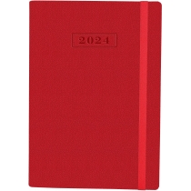 Щоденник датований 2024, NAMIB, червоний, А5, з гумкою без поролону