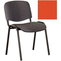 Кресло ISO-17 black, Ткань LUSSO, оранжевый LS-70