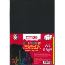Набір для творчості: гравюра з ефектом веселки, 5 аркушів А4+інструмент